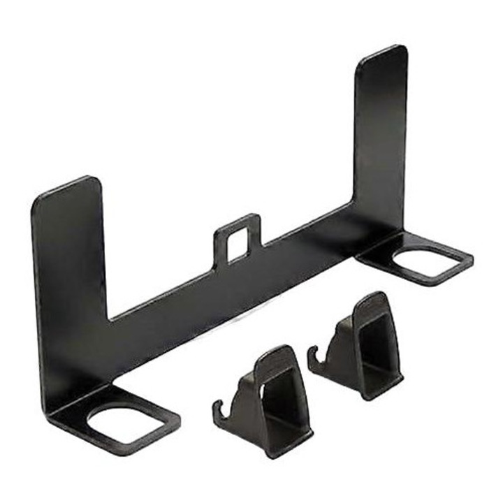 ISOFIX монтажна скоба за столче за кола, универсална, стомана, 13.81x6x3.05 инча, черна