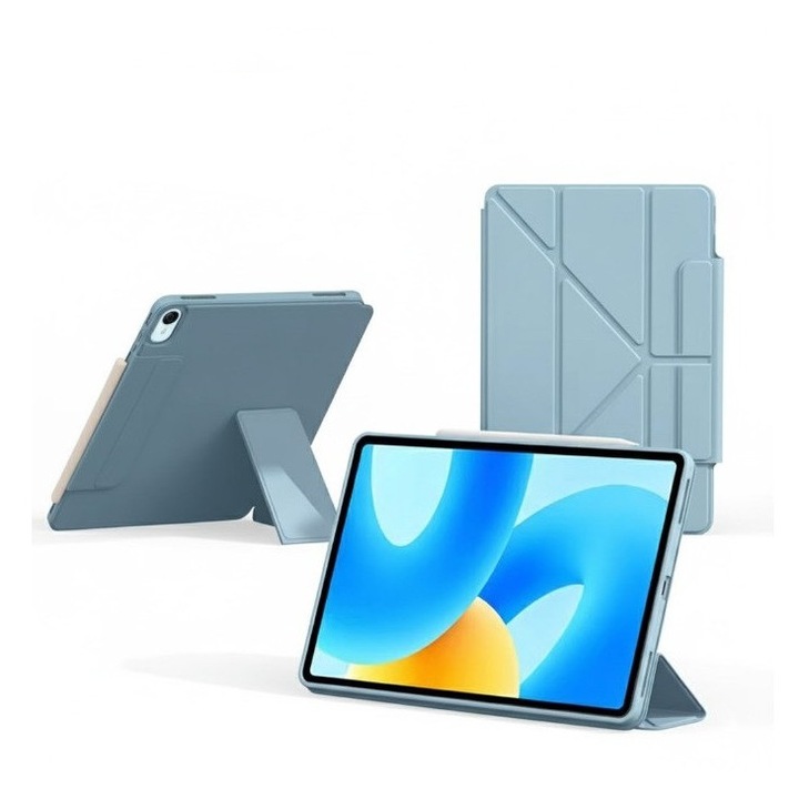 Husă multiFold, REDZ Accessories, pentru iPad 10/11, protecție 360, turcoaz, 10.9-11 inch