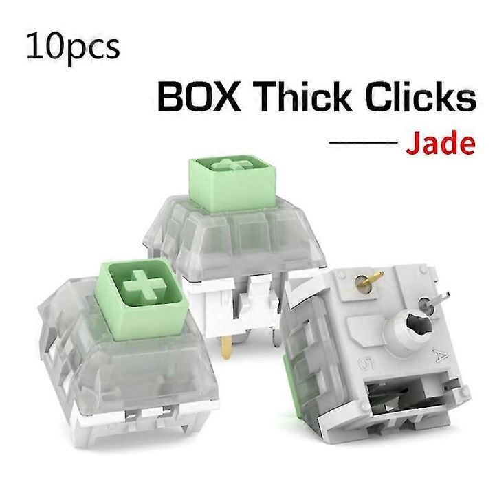 Kailh Box mechanikus billentyűzet kapcsolókészlet (10 db), Jade, IP56, 80 millió kattintás
