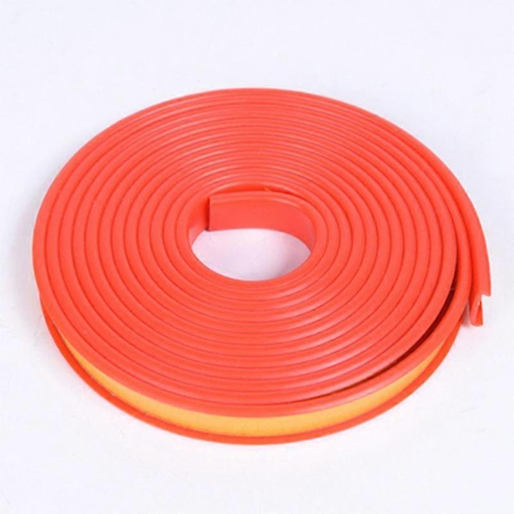 Banda de etansare, 5m, 12mm, Rosu, Cauciuc, Pentru mobilier