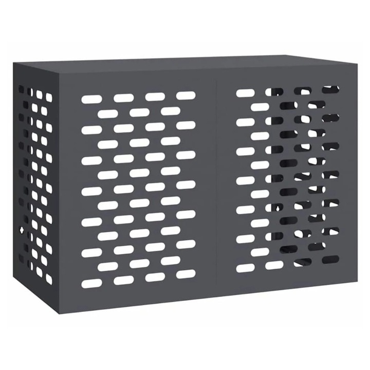 Masca pentru aer conditionat, gri antracit, tabla de otel 3mm, dim. 85×65×40