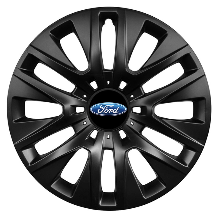 4 db dísztárcsa szett AutoSSF, fekete, 16 hüvelyk átmérő, ABS