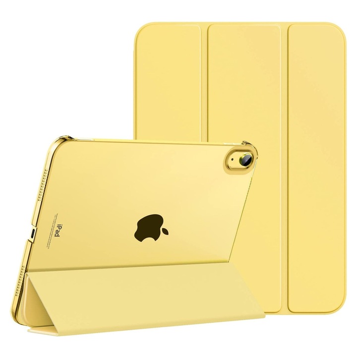 Husă Protecție Flip, REDZ Accessories pentru iPad 10/11, Pliabilă, Galben, Materiale Premium