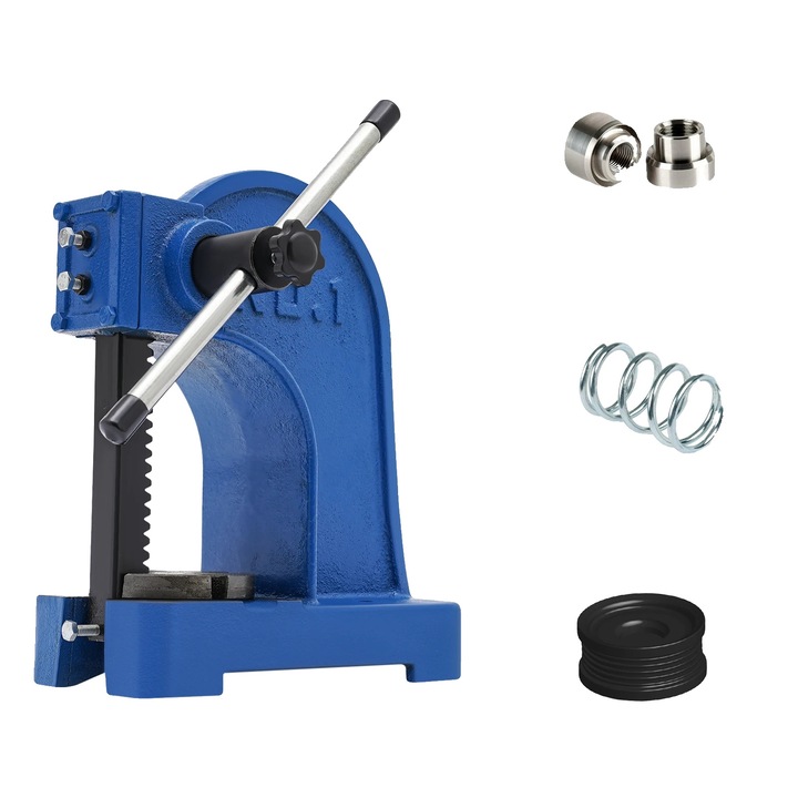 Presa manuala din fonta, capacitate maxima de lucru 1T, dimensiuni 24.8x11.4x29.8cm, design ergonomic