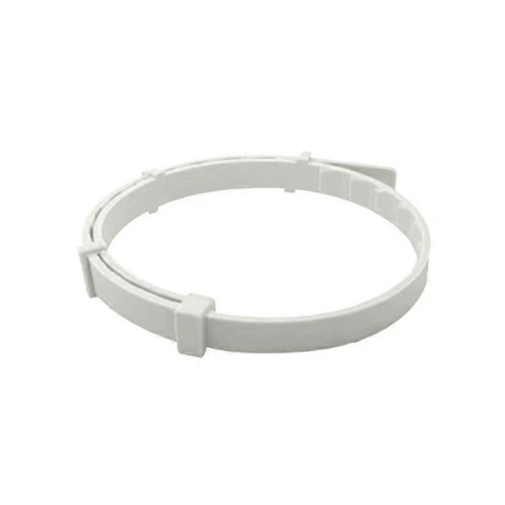 Set 2 Coliere Antiparazitare pentru Pisici, Alb, 8 luni, Rezistente la Apa