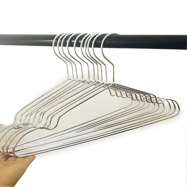 Set 10 umerase metalice rezistente, antiderapante, 41.5x22x4cm, negru
