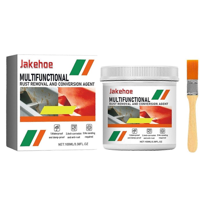 Agent multifunctional de indepartare a ruginii, Jakehoe, primer pentru metal, albastru, 100ml