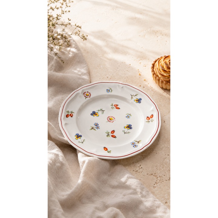 Farfurie din ceramica, Villeroy & Boch Germania, colectia „Gradina Mica”, diametru 18 cm