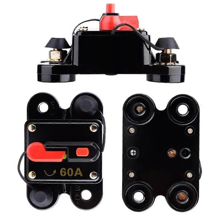 Intrerupator de circuit auto, 12V-24V, 300A, dimensiuni 80x52x40mm