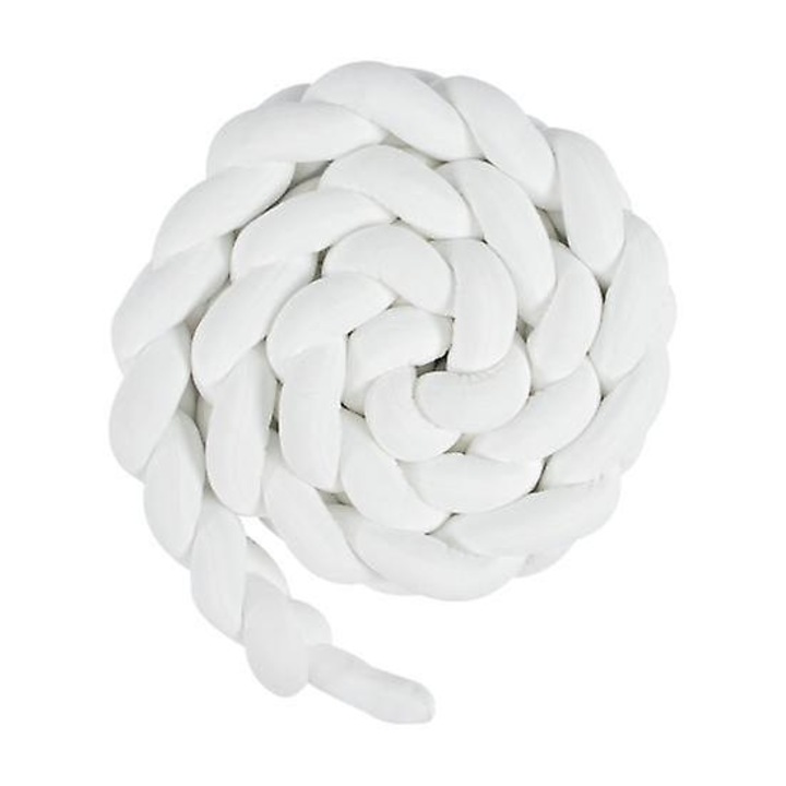 Perna decorativa impletita, roz, 2M, umplutura din bumbac PP, design modern si versatil