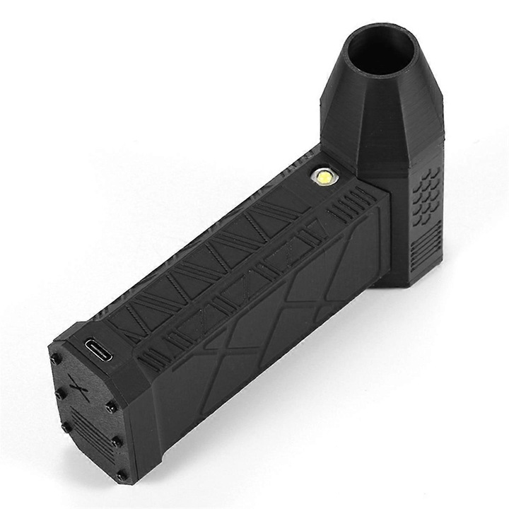 Ventilator portabil mini turbo jet, 130000 RPM, motor fara perii, gri, 4000mAh