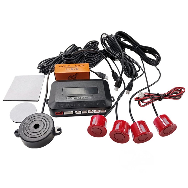 Set senzori de marsarier, 4 senzori, 12V, distanta de detectare 30-150cm