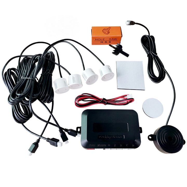 Set senzori de parcare, 4 senzori, 12V, universal