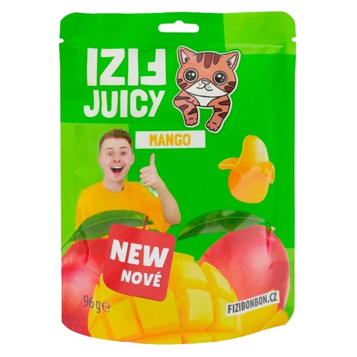 Jeleuri Peelerz Gummy Fizi Candy Mango 96 g
