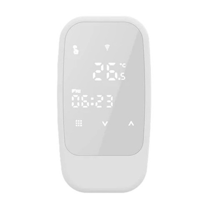 Termostat programabil cu priza WENTOREX, 10A, 230V, domeniu temperatură 5-35C