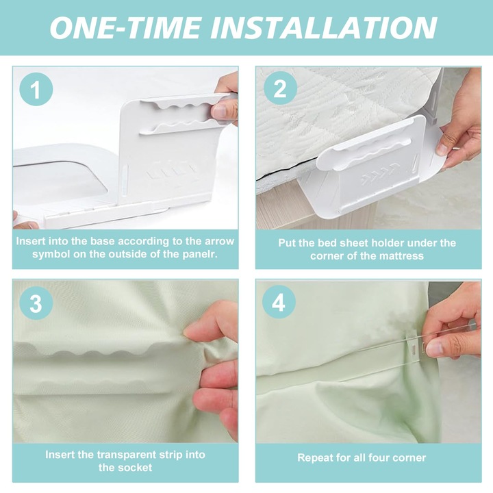 Lepedőcsíptetők, 8-30 cm, készlet, állítható, strapabíró