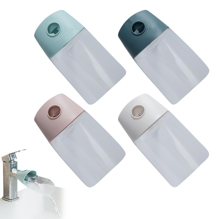 Extensie robinet pentru copii, set de 4, silicon, flexibil, durabil, pentru bai si bucatarii