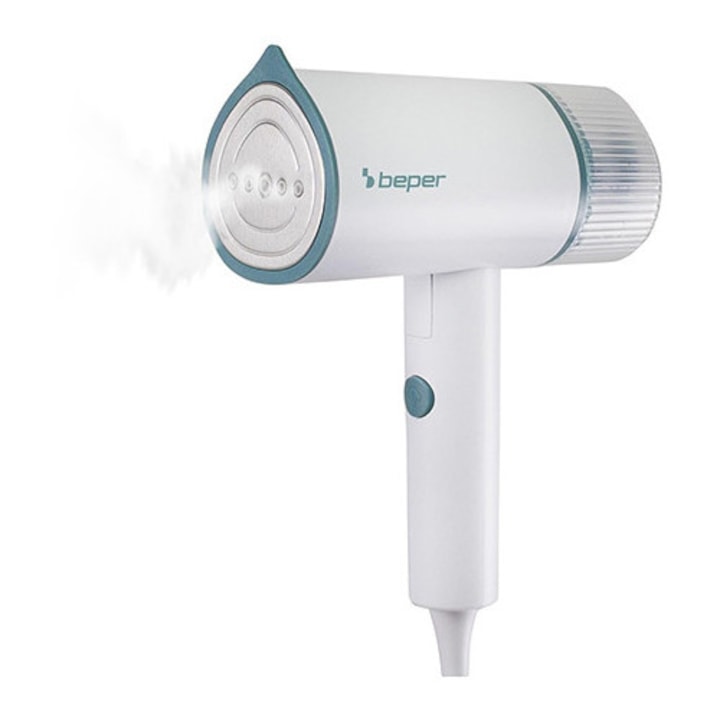 Вертикална ютия Beper, непрекъсната пара 18 гр/мин, преносима, бяла, 1 кг