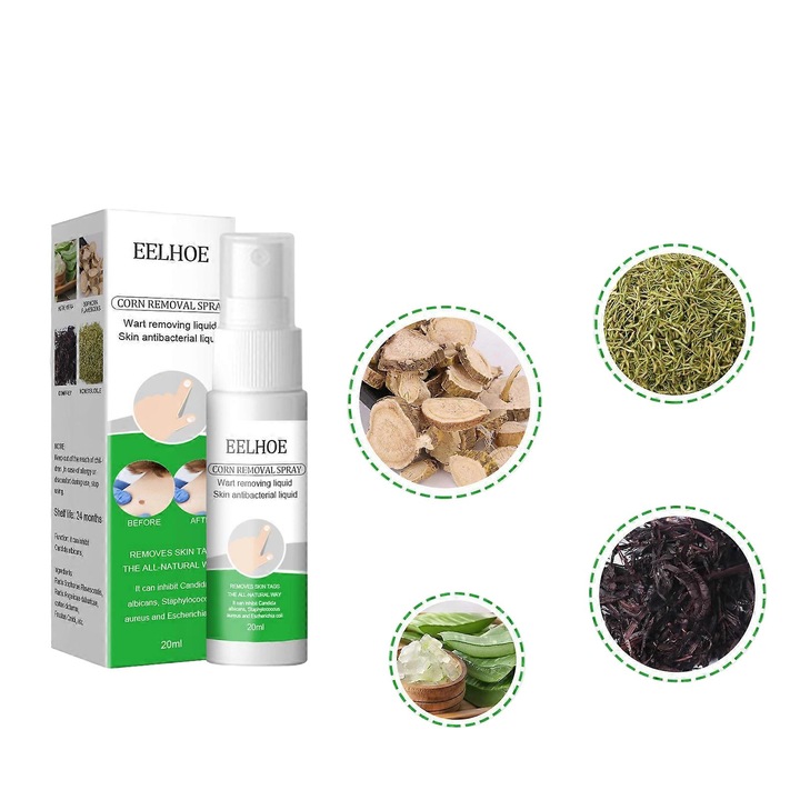 Szemölcseltávolító folyadék, eelhoe, 100ml