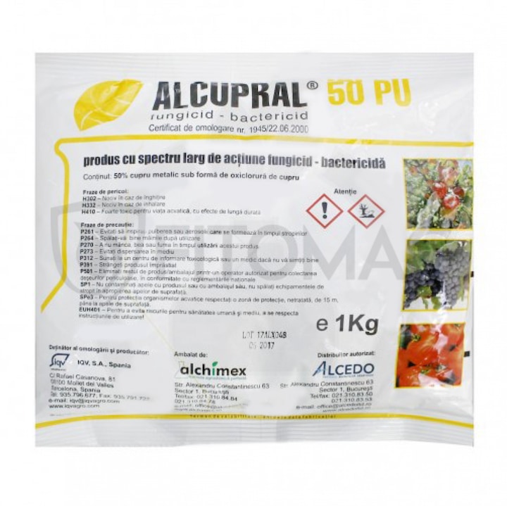 Fungicid bactericid Alcupral Alchimex, 50 Pu, 1 kg
