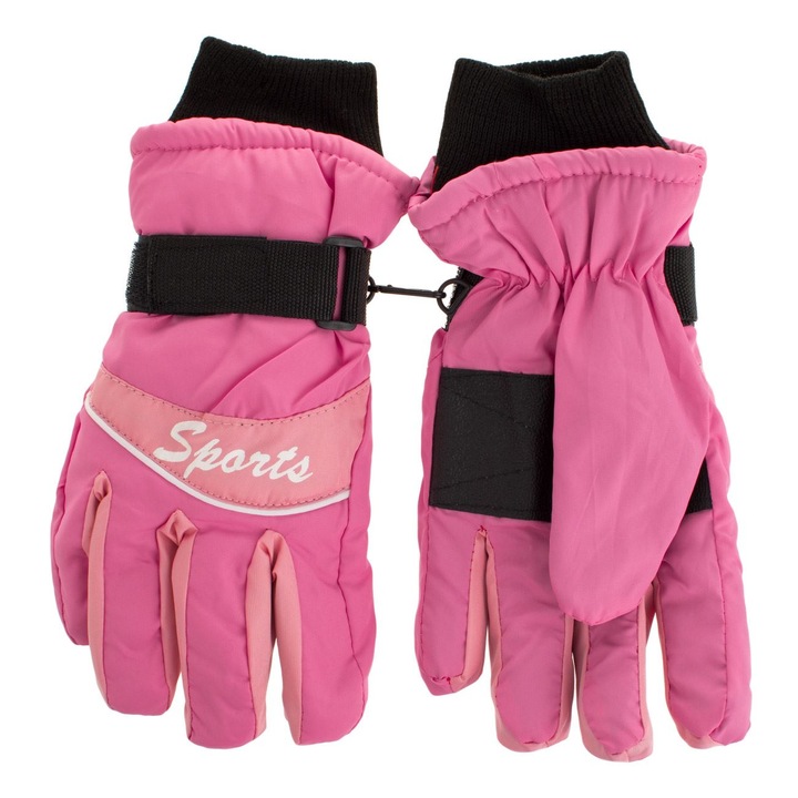 Manusi Schi Roz Somon "Sport" pentru Fete 12 Ani