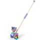Jucarie de Impins din Lemn pentru Copii, Hello Kitty, Dotata cu 2 Roti, 51 x 12.3 x 8.5 cm, bebeLOGIC™