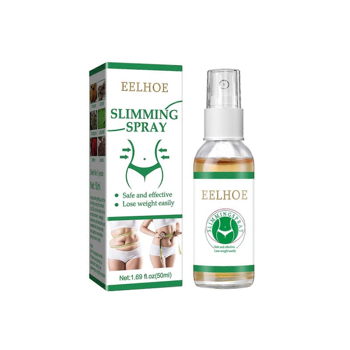 Спрей за моделиране на тяло, Eelhoe, отслабващ ефект, стегнат корем, гладка кожа, 50 мл