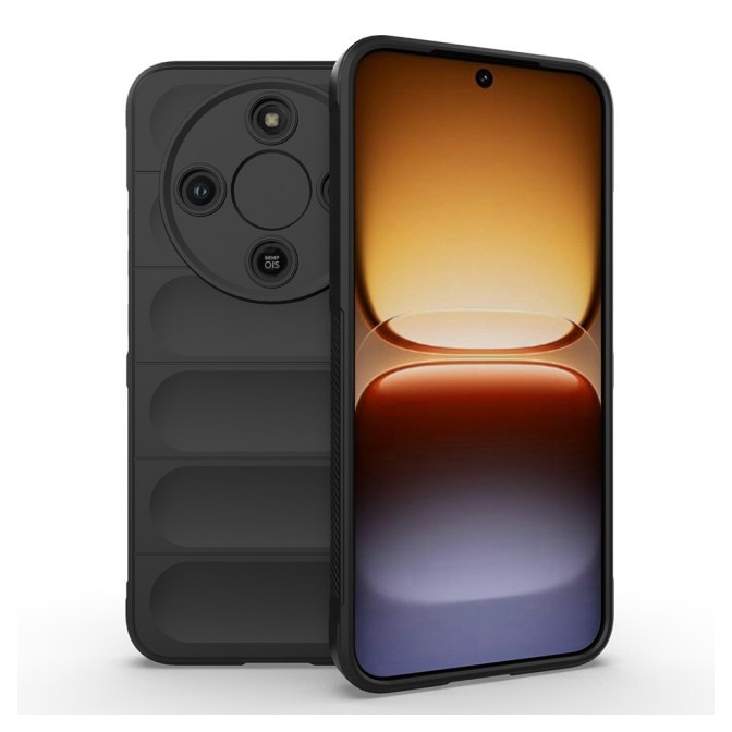 Husa Pentru Honor Magic 8 LITE, Super Grip, MicroFibra la Interior, Anti Soc - Negru