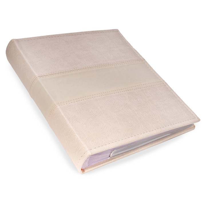 Album foto 13x18, 200 poze, piele ecologica, crem