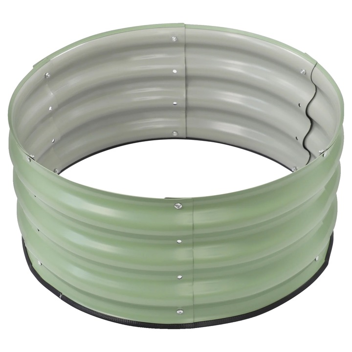 Ghiveci circular, 60x28cm, verde deschis, constructie durabila, utilizare versatila