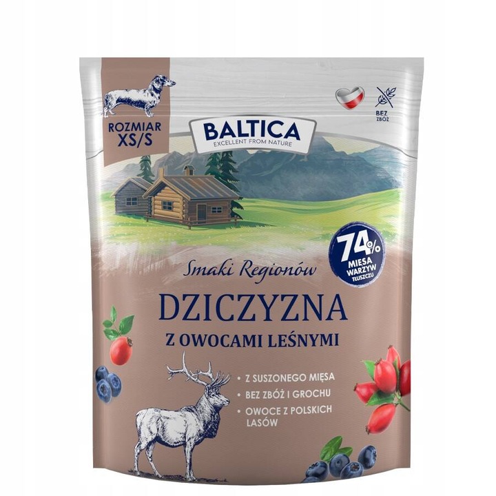 Суха храна за кучета BALTICA с елен XS / S 1 кг