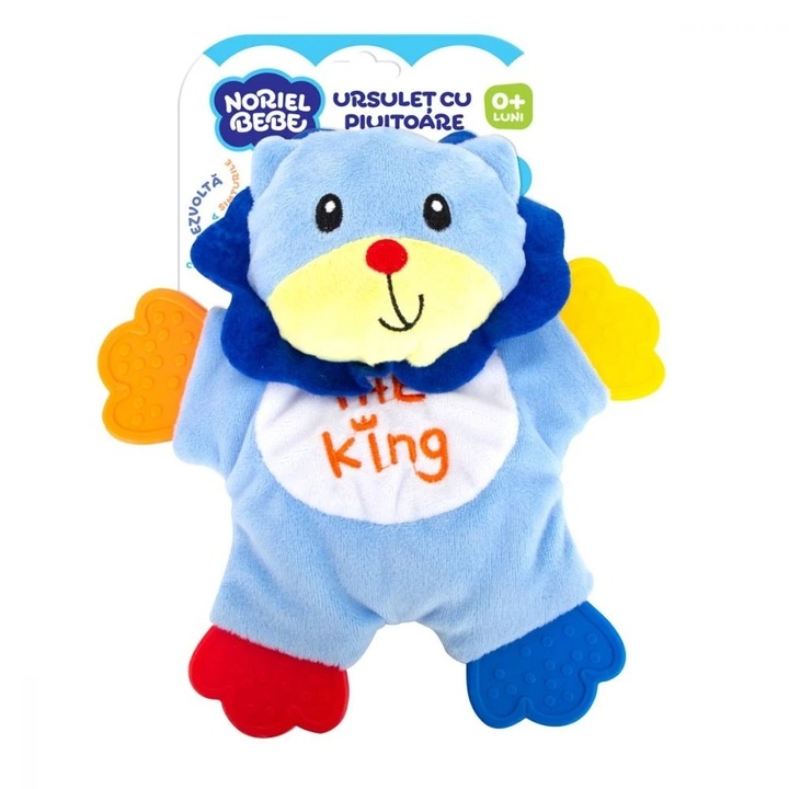 Minibo fogzási játék, kék, változatos textúrák, 21x20x3cm