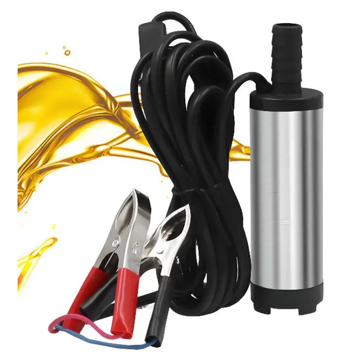 Pompa auto pentru transfer lichide, 12 V, otel inoxidabil - COBI SMART®