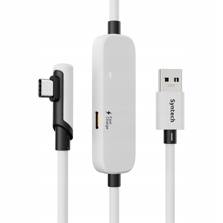 Syntech 5 m gyorstöltős VR Link kábel, 9V/2A, USB-C, Meta Quest kompatibilis