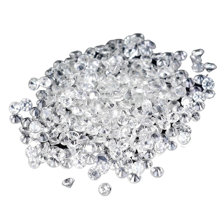 Set 330 pietre pretioase, safire albe naturale, 3.08 ct, Ceylon, 1.1x1.1x1mm