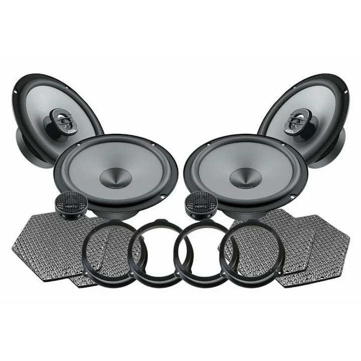 Пакет автомобилни високоговорители Hertz Uno, специално за Audi A4 B6/B7 (2000 - 2008)