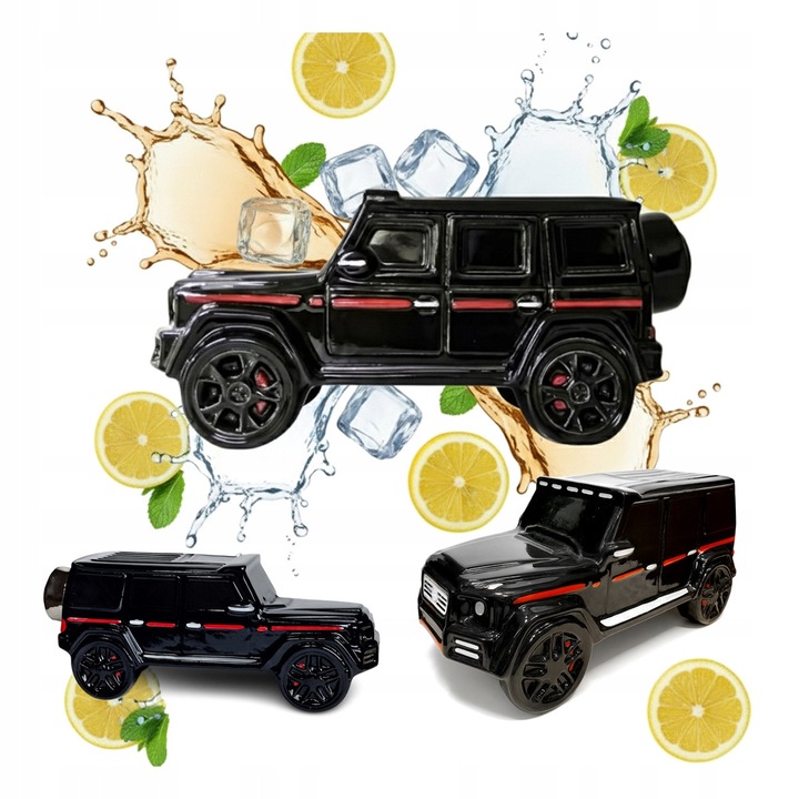 Sticla ceramica 0,5L in stil G-CLASS, design SUV, 21x8,5cm, decorativa, ideala pentru cadou