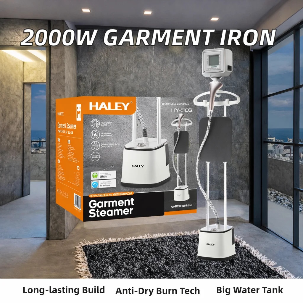 Aparat de Calcat Vertical cu Abur HALEY HY-565, 2000W, Rezervor 2.7L