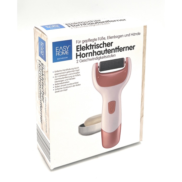 Pila electrica pentru calcaie Easy Home, 2 viteze, plastic