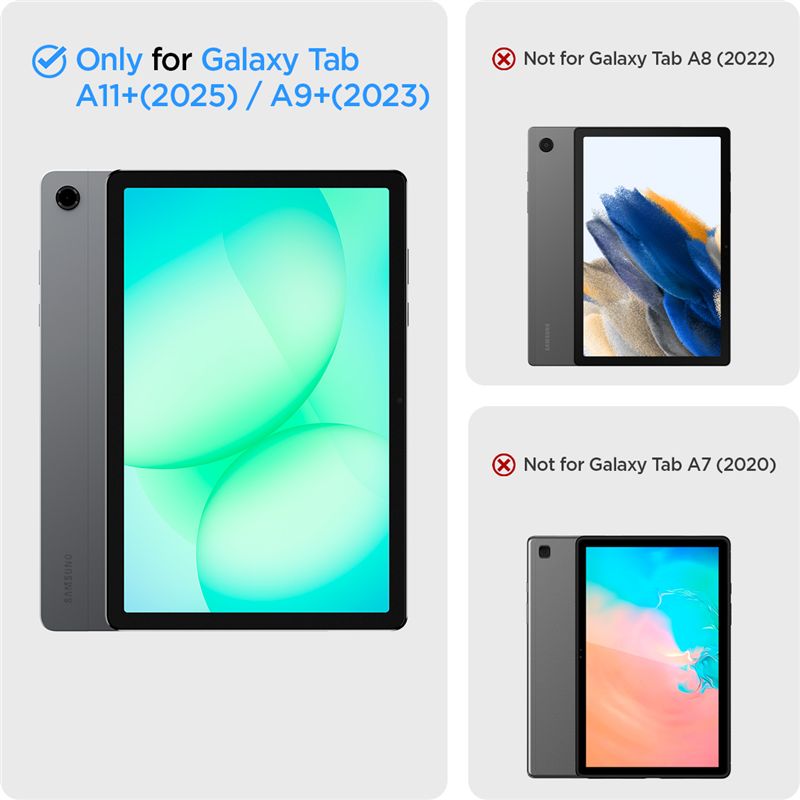 Carcasa Spigen Smart Fold compatibila cu Samsung Galaxy Tab A11 Plus, 11 inch, Negru