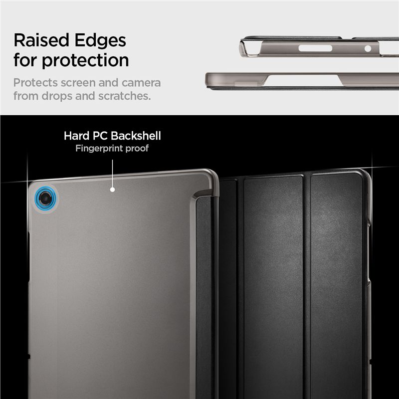 Carcasa Spigen Smart Fold compatibila cu Samsung Galaxy Tab A11 Plus, 11 inch, Negru