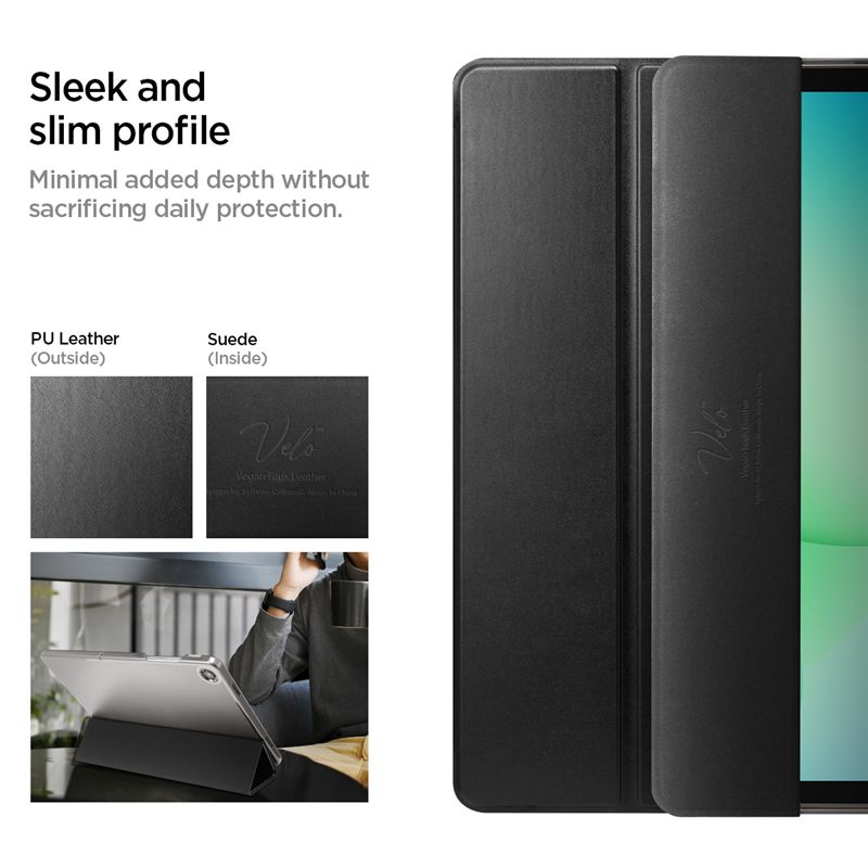 Carcasa Spigen Smart Fold compatibila cu Samsung Galaxy Tab A11 Plus, 11 inch, Negru