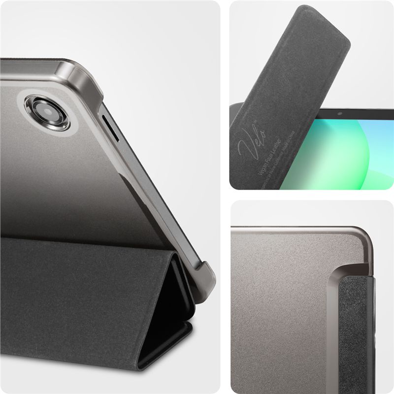 Husă Spigen Smart Fold pentru tabletă, compatibila cu Samsung Galaxy Tab A11, 8.7 inch, negru