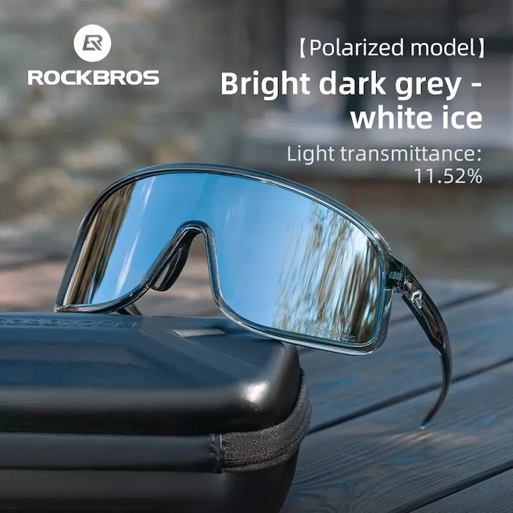 Ochelari de soare ROCKBROS polarizati/ fotocromatici, ochelari de ciclism rezistenti la vant