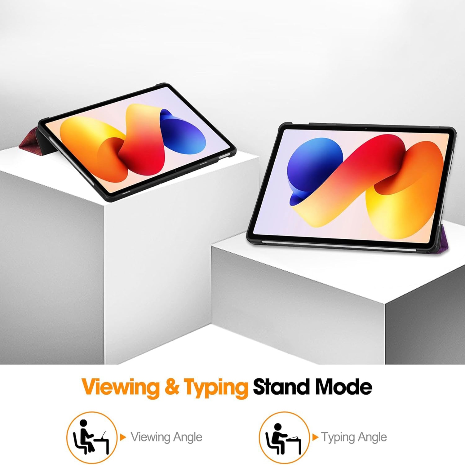 Husă tableta pentru Redmi Pad 2 Pro 12.1", Omelivon, cu functie sleep/wake, rezistentă la șocuri, multicolor