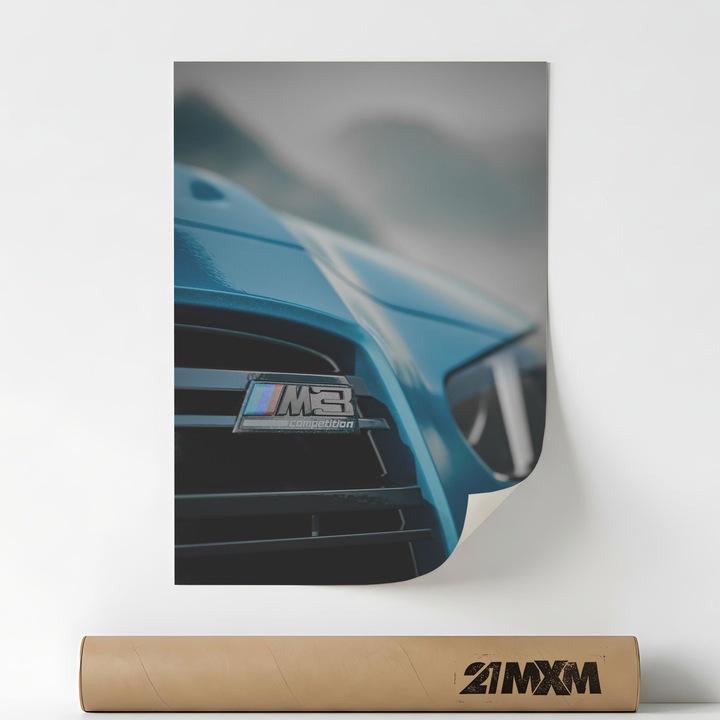 M3 Touring 2025 06, Премиум Платно за Кола – Минималистичен Дизайн, 30 x 40 см, Без Рамка