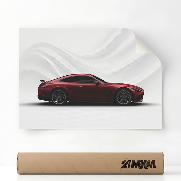 1759 AMG GT63 PRO 2025, Премиум Автомобилна Канава – Минималистичен Дизайн, A3 (29.7 x 42 см), Без Рамка
