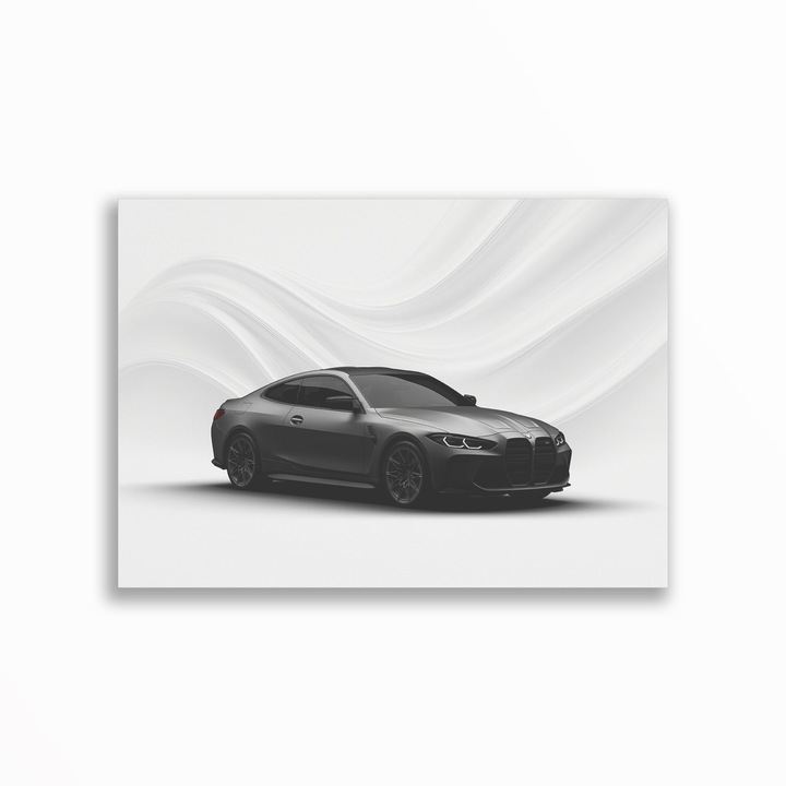 1731 M4 G82 2021 Отпред, Премиум платно за кола – Минималистичен дизайн, A3 (29.7 x 42 см), Без рамка