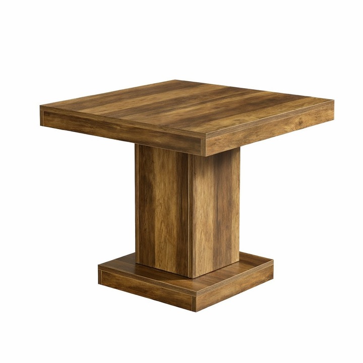 Masa Living/Hol, Blackswan Design Cocktail M3, lemn maro, 80x80x75 cm