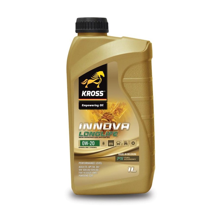 Ulei de motor Kross Innova 0W20 LL, sintetic, 1L, C5, 0W-20